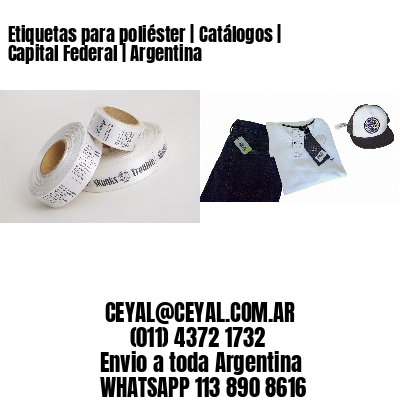 Etiquetas para poliéster | Catálogos | Capital Federal | Argentina