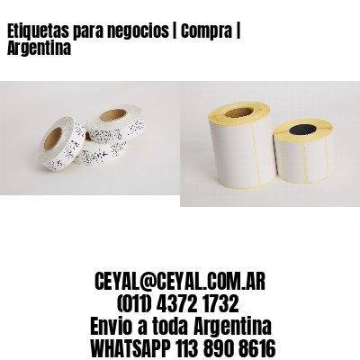 Etiquetas para negocios | Compra | Argentina