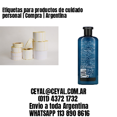 Etiquetas para productos de cuidado personal | Compra | Argentina