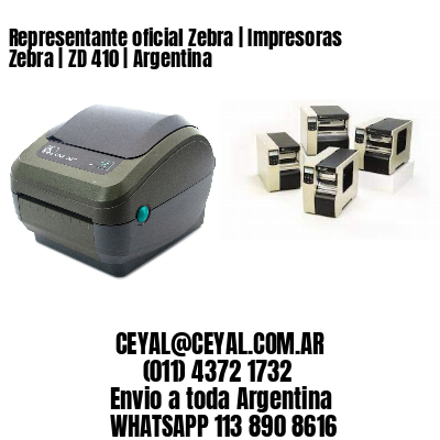 Representante oficial Zebra | Impresoras Zebra | ZD 410 | Argentina