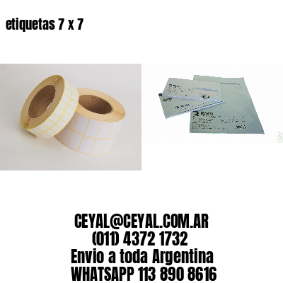 etiquetas 7 x 7