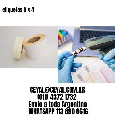 etiquetas 8 x 4