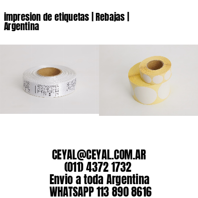 impresion de etiquetas | Rebajas | Argentina