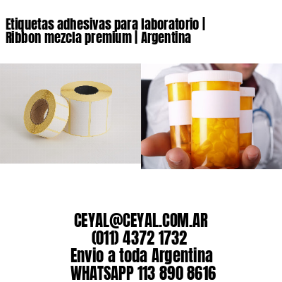 Etiquetas adhesivas para laboratorio | Ribbon mezcla premium | Argentina
