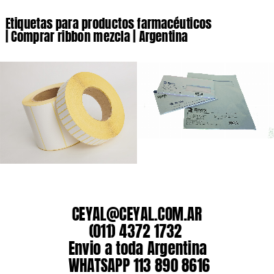Etiquetas para productos farmacéuticos | Comprar ribbon mezcla | Argentina