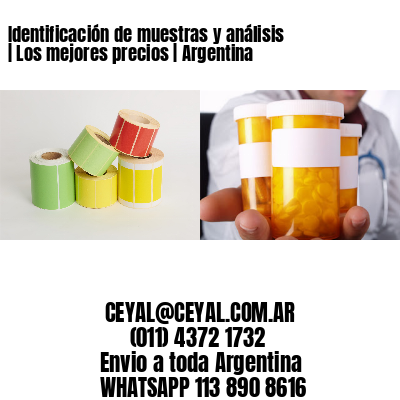 Identificación de muestras y análisis | Los mejores precios | Argentina