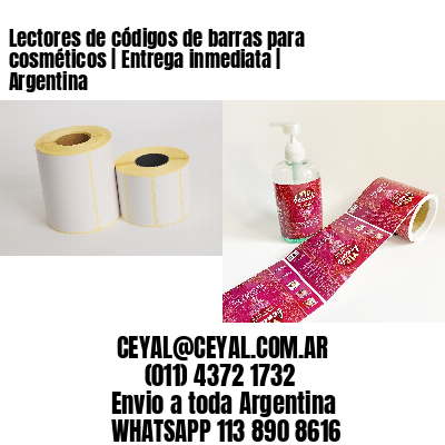 Lectores de códigos de barras para cosméticos | Entrega inmediata | Argentina