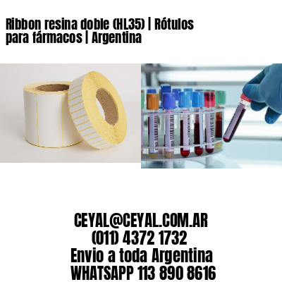 Ribbon resina doble (HL35) | Rótulos para fármacos | Argentina