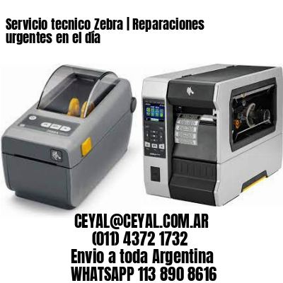 Servicio tecnico Zebra | Reparaciones urgentes en el día