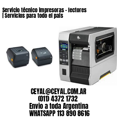 Servicio técnico impresoras – lectores | Servicios para todo el país