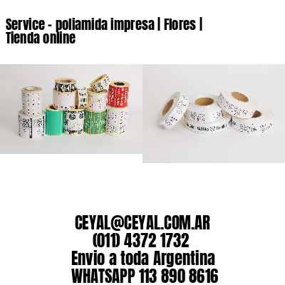 Service – poliamida impresa | Flores | Tienda online