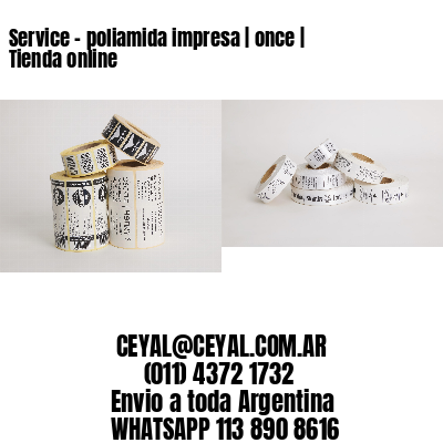 Service – poliamida impresa | once | Tienda online