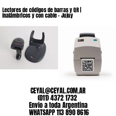 Lectores de códigos de barras y QR | Inalámbricos y con cable – Jujuy