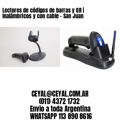 Lectores de códigos de barras y QR | Inalámbricos y con cable – San Juan