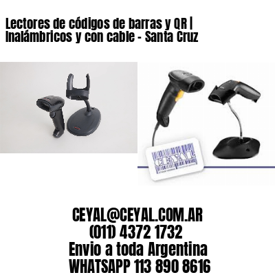 Lectores de códigos de barras y QR | Inalámbricos y con cable – Santa Cruz