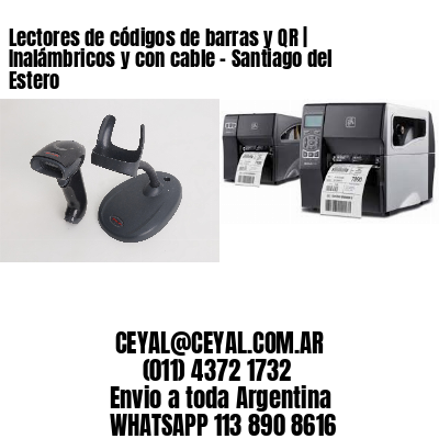 Lectores de códigos de barras y QR | Inalámbricos y con cable – Santiago del Estero