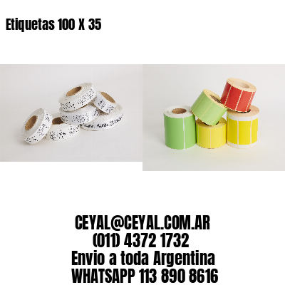 Etiquetas 100 X 35