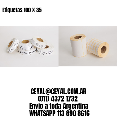 Etiquetas 100 X 35