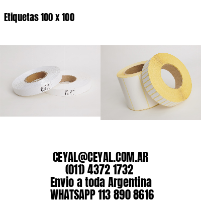 Etiquetas 100 x 100