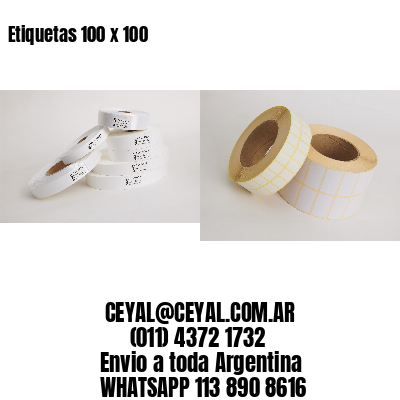 Etiquetas 100 x 100