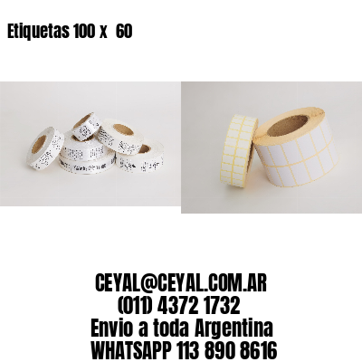 Etiquetas 100 x  60