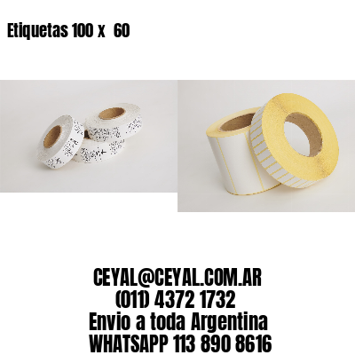 Etiquetas 100 x  60