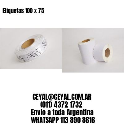 Etiquetas 100 x 75