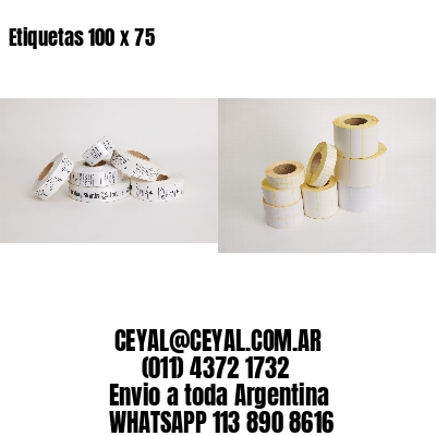 Etiquetas 100 x 75