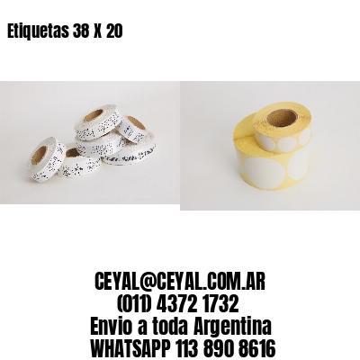 Etiquetas 38 X 20