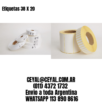 Etiquetas 38 X 20