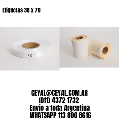 Etiquetas 38 x 70