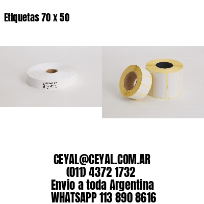 Etiquetas 70 x 50