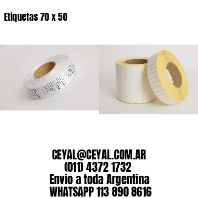 Etiquetas 70 x 50