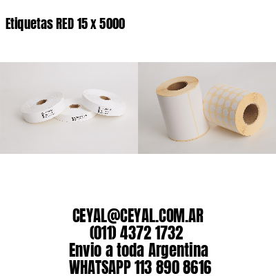 Etiquetas RED 15 x 5000