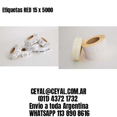 Etiquetas RED 15 x 5000