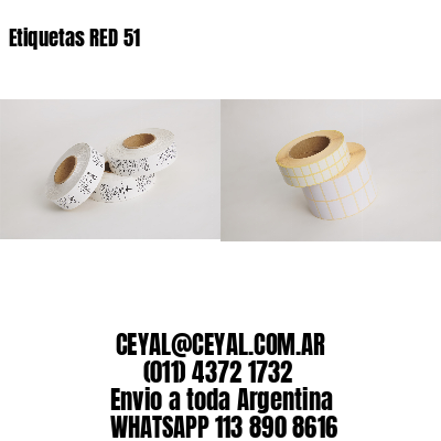 Etiquetas RED 51