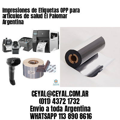 Impresiones de Etiquetas OPP para artículos de salud El Palomar  Argentina