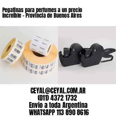 Pegatinas para perfumes a un precio increíble - Provincia de Buenos Aires