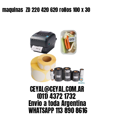 maquinas  ZD 220 420 620 rollos 100 x 30