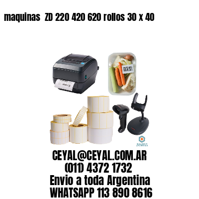 maquinas  ZD 220 420 620 rollos 30 x 40