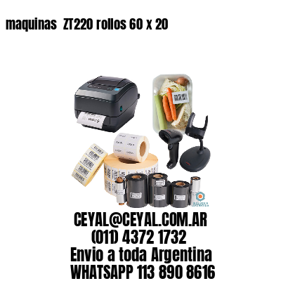 maquinas  ZT220 rollos 60 x 20