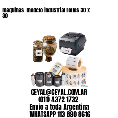 maquinas  modelo industrial rollos 30 x 30