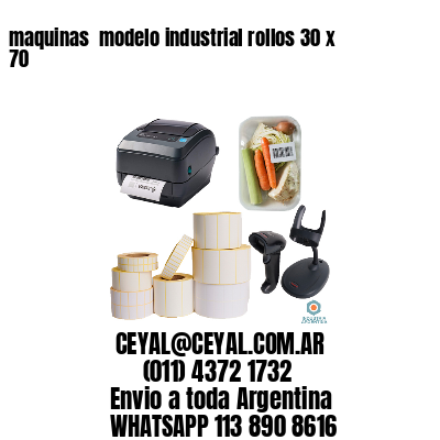 maquinas  modelo industrial rollos 30 x 70