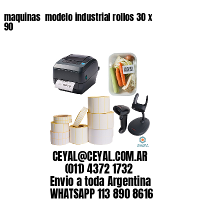 maquinas  modelo industrial rollos 30 x 90