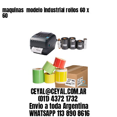 maquinas  modelo industrial rollos 60 x 60