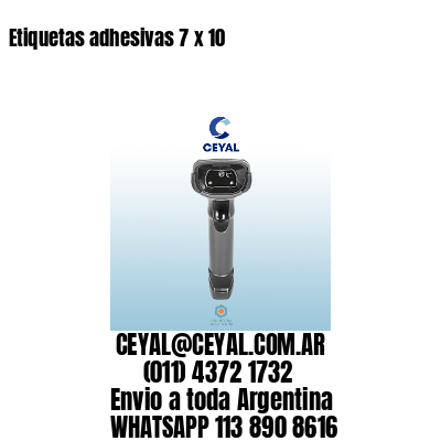 Etiquetas adhesivas 7 x 10