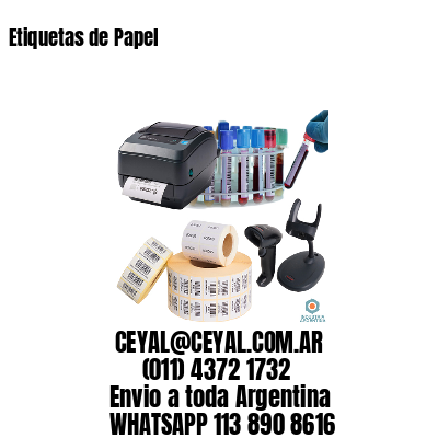 Etiquetas de Papel