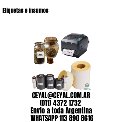 Etiquetas e insumos