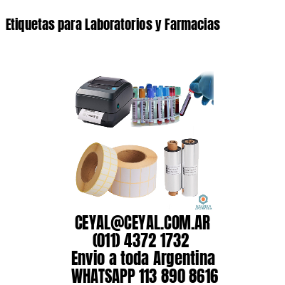 Etiquetas para Laboratorios y Farmacias