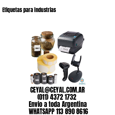 Etiquetas para industrias